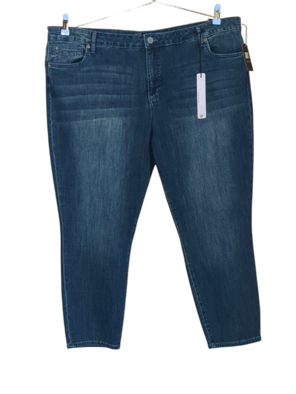 Kut From The Cloth Katy High Rise Straight Ankle Stretch Jean Sz 20W